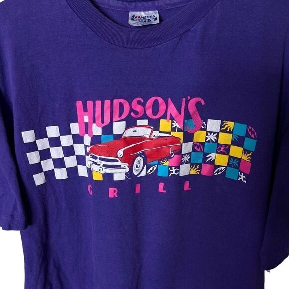 VTG 80s “Hudson’s Grill” T Shirt XL - Picture 2 of 4